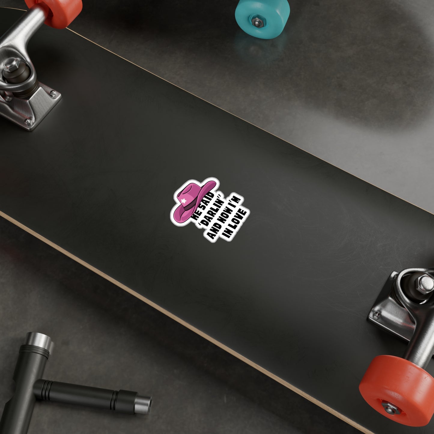 cowboy romance sticker