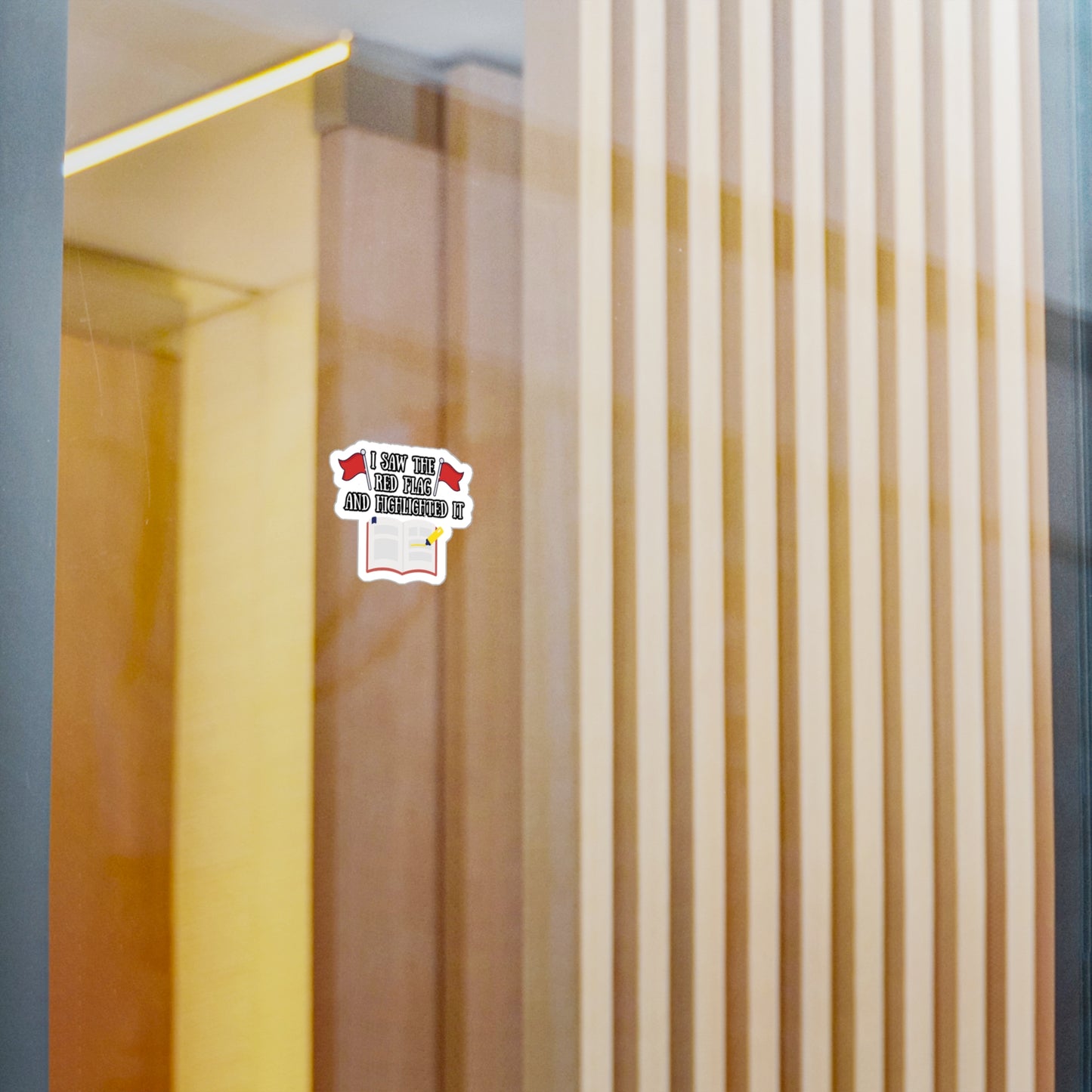 read flag highlighter sticker