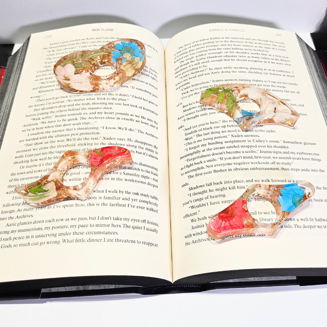 set of four book thumb page holders