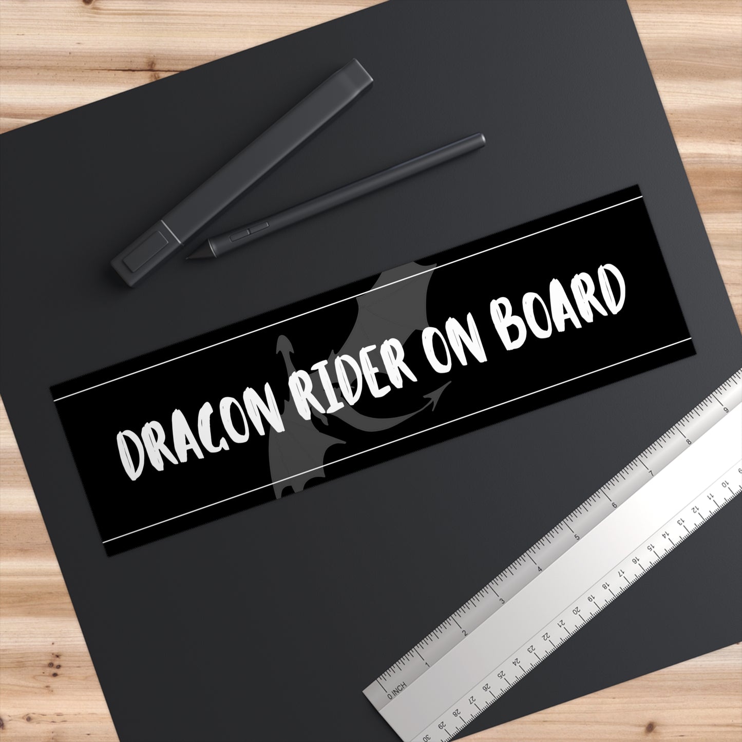 dragon rider bumper sticker