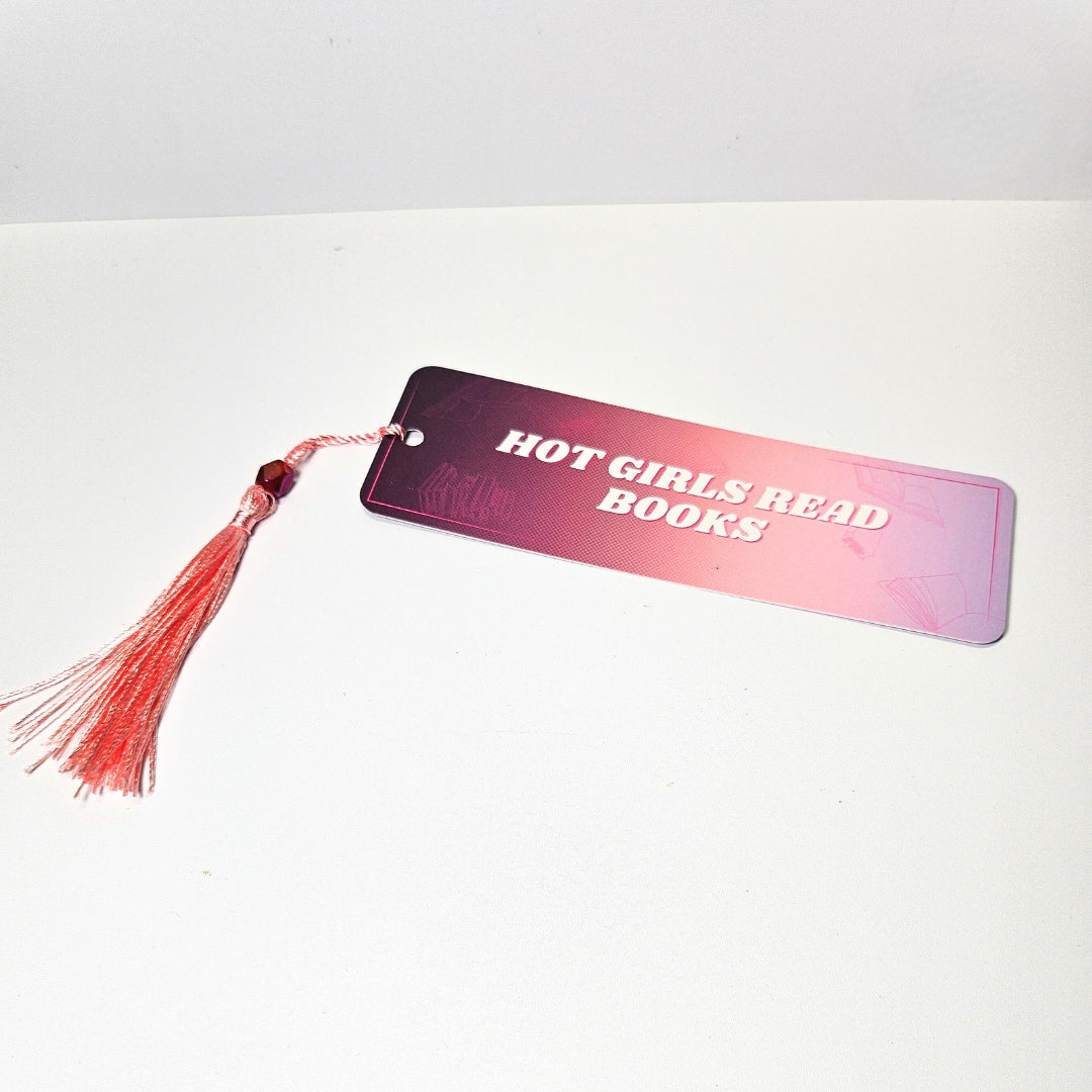 “hot girls read books” bookmark