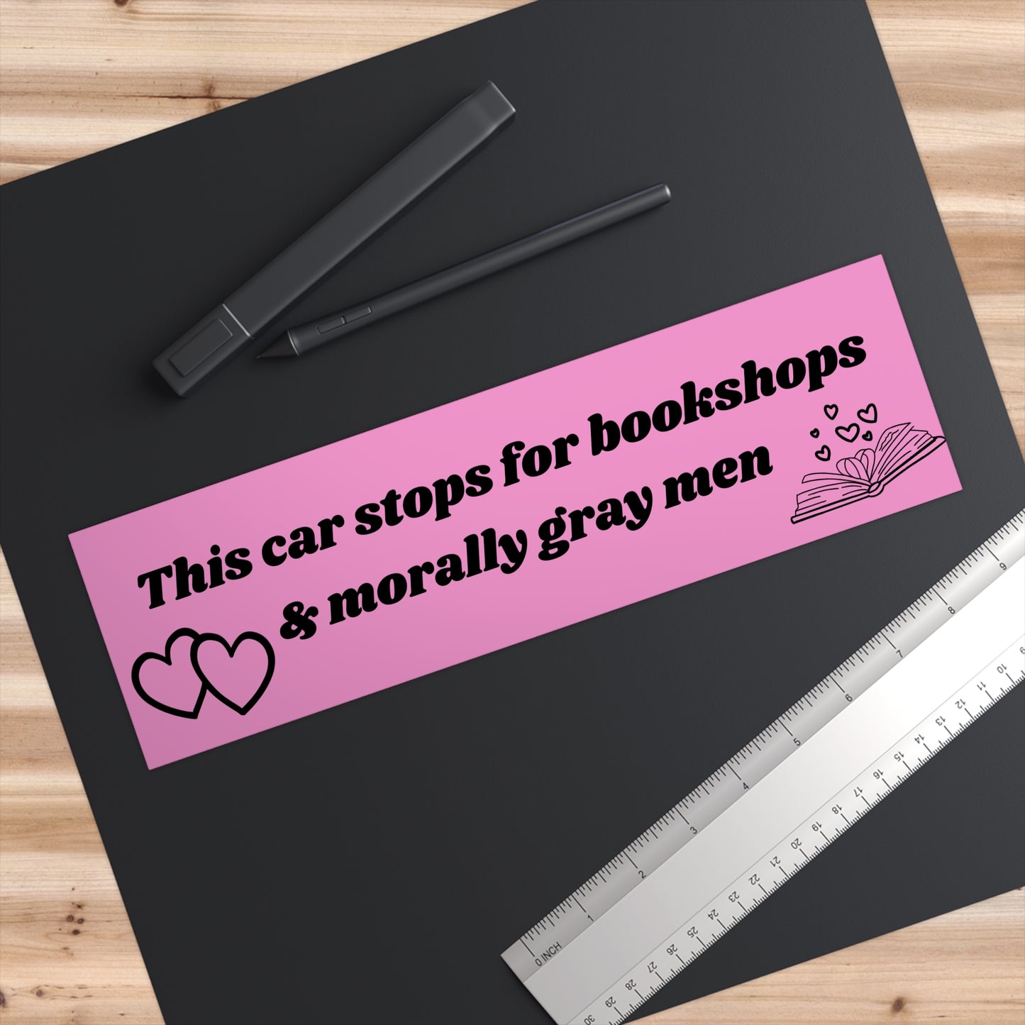 brakes for bookshops bumper sticker