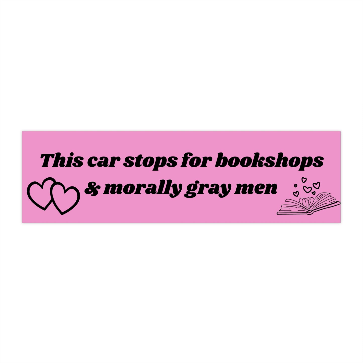 brakes for bookshops bumper sticker