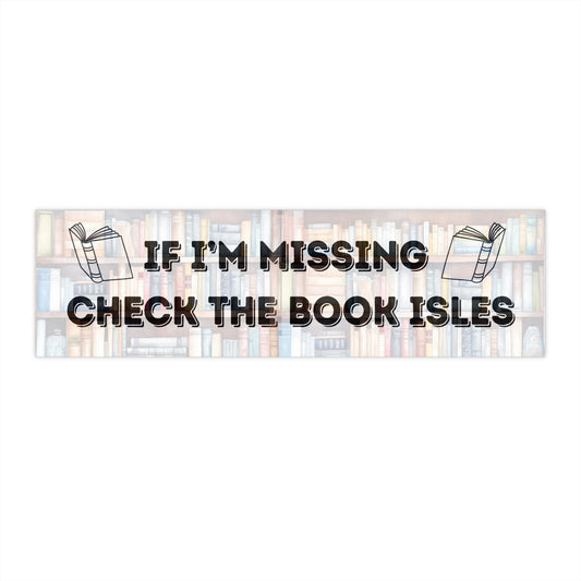 Lost in the Bookstore Bumper Sticker