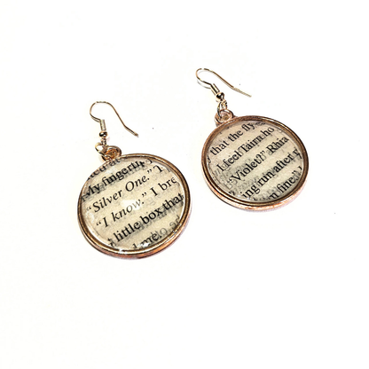 Book Page Earrings