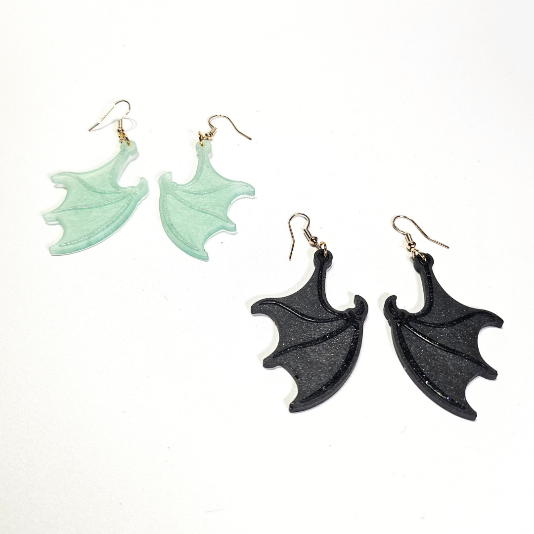 bat wing earrings