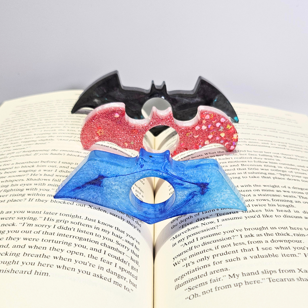 the bat trio book thumb page holders